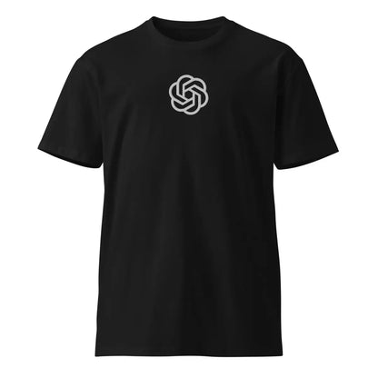 Premium OpenAI Icon Embroidered T-Shirt (unisex) - Black / M