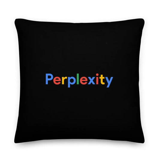 The Premium Perplexity Search Logo Pillow 22″×22″.