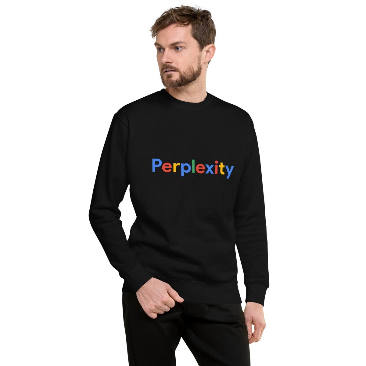 Premium Perplexity Search Logo Sweatshirt (unisex) - Black - AI Store