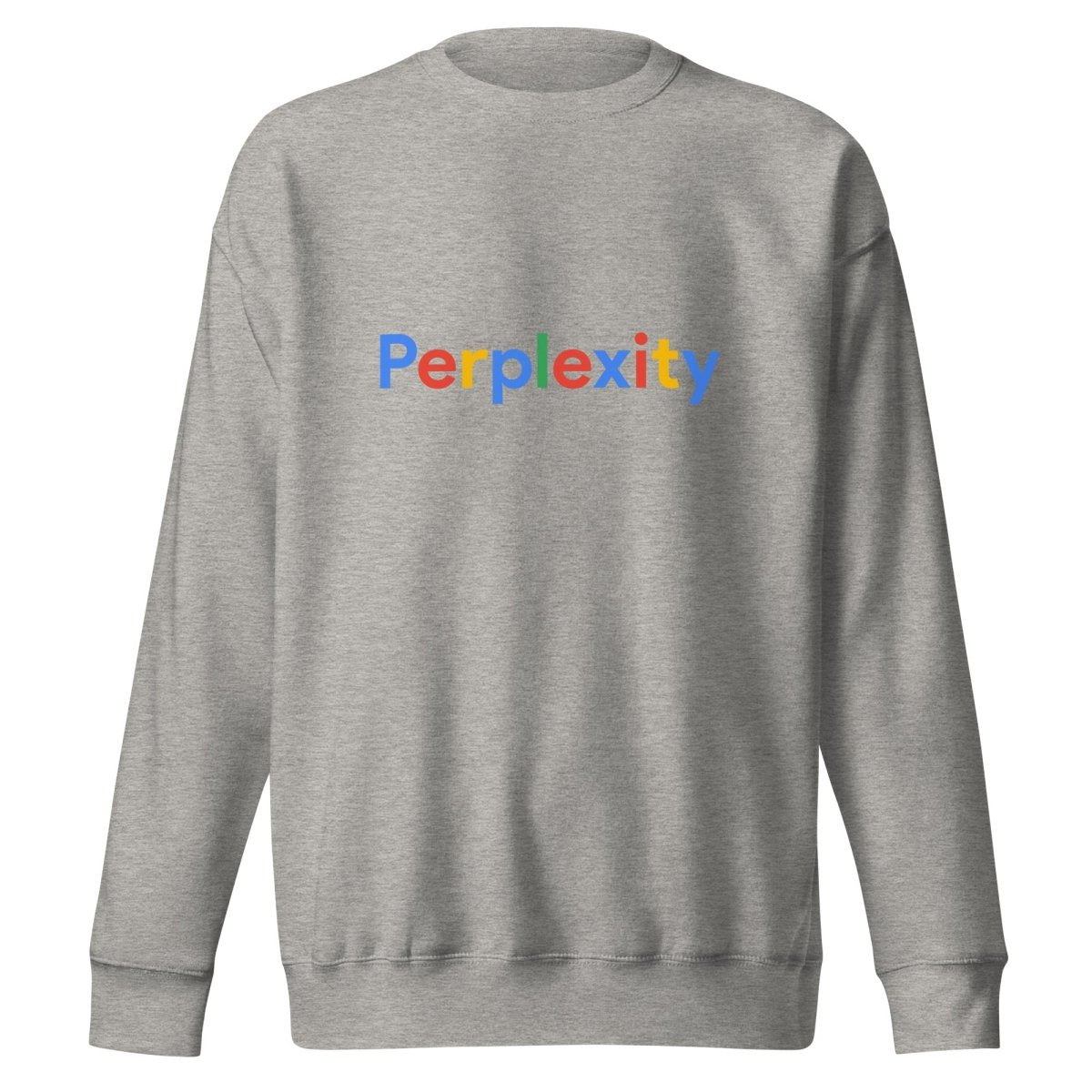 Premium Perplexity Search Logo Sweatshirt (unisex) - Carbon Grey - AI Store