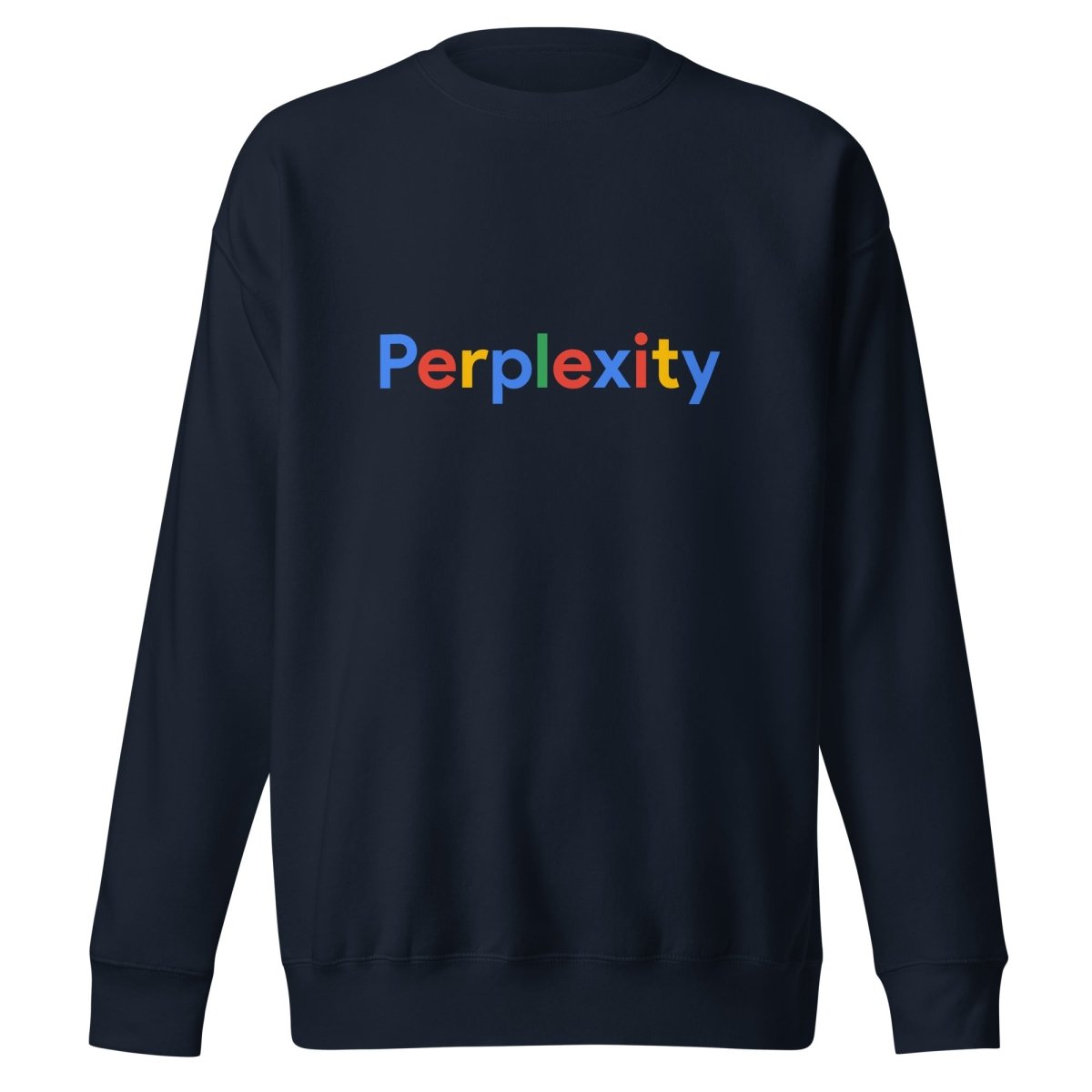 Premium Perplexity Search Logo Sweatshirt (unisex) - Navy Blazer - AI Store