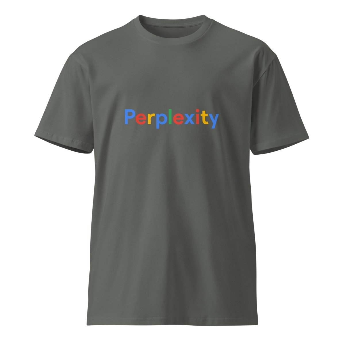 Premium Perplexity Search Logo T-Shirt (unisex) - Charcoal - AI Store