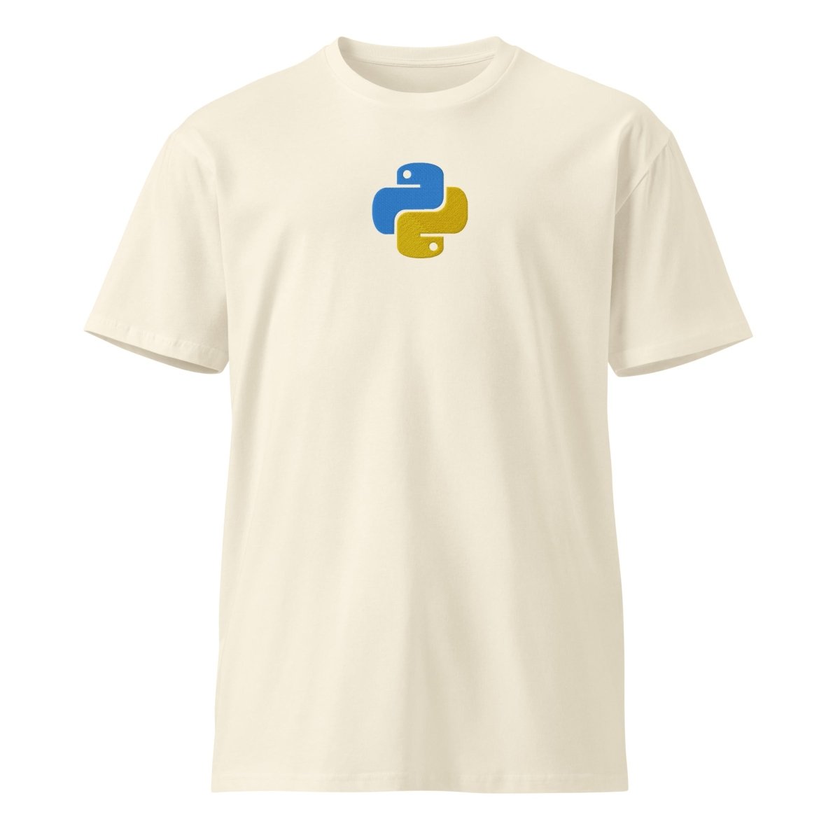 Premium Python Icon Embroidered T-Shirt (unisex) - AI Store
