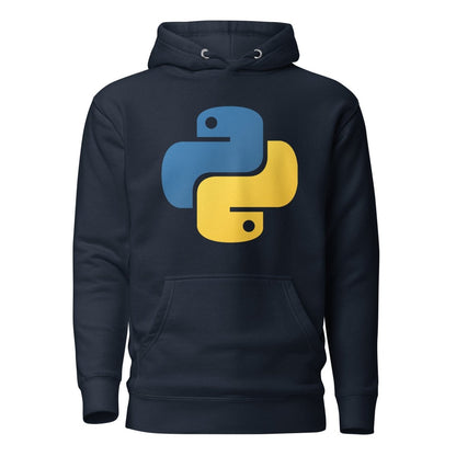 Premium Python Icon Hoodie (unisex) - Navy Blazer - AI Store