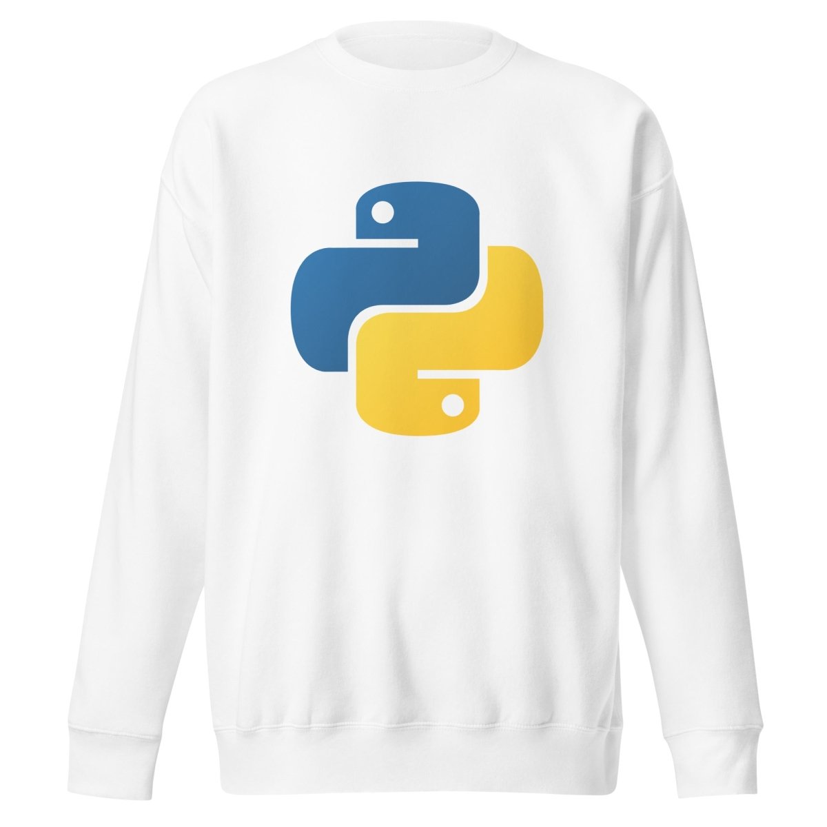 Premium Python Icon Sweatshirt (unisex) - White - AI Store