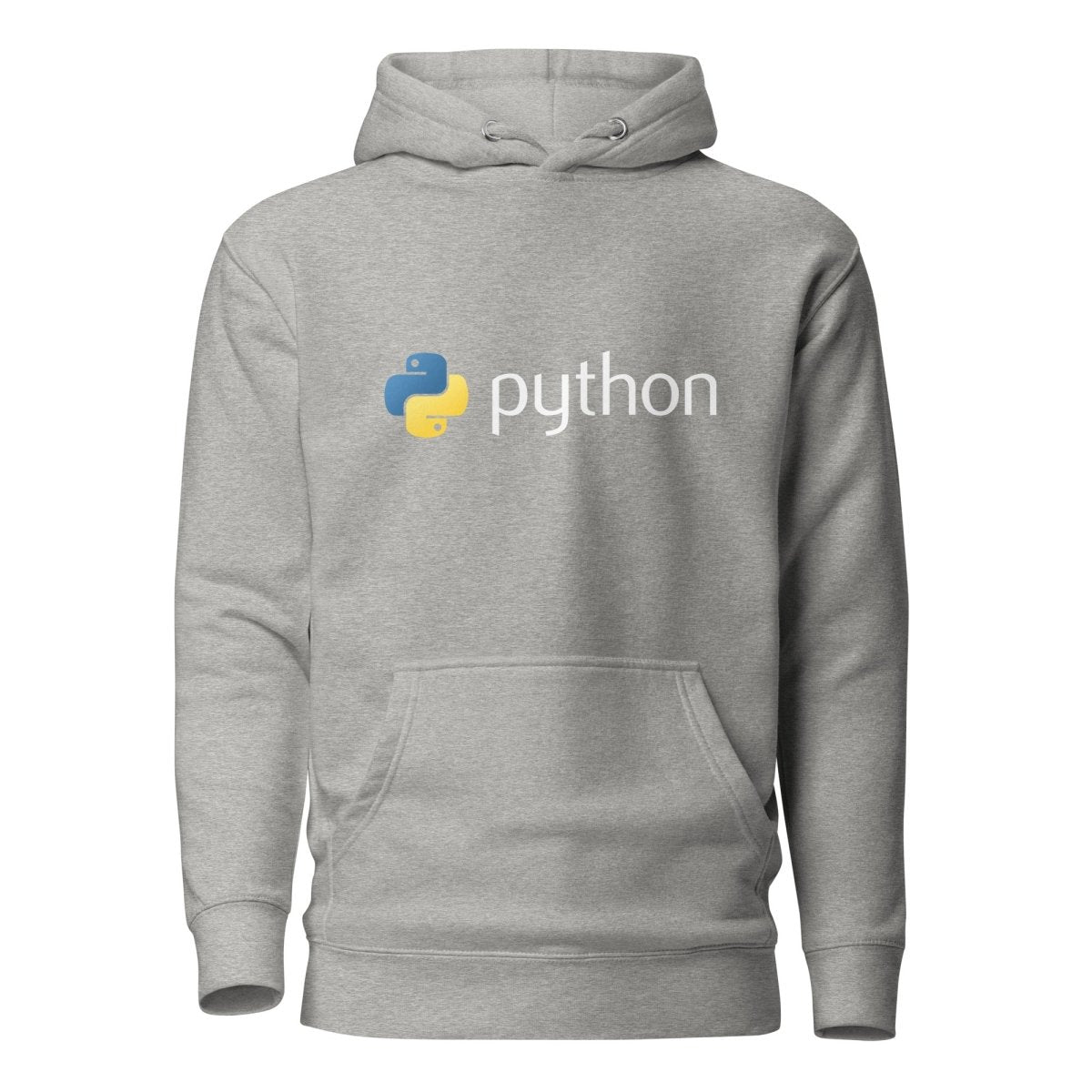 Premium Python Logo Hoodie (unisex) - Carbon Grey - AI Store