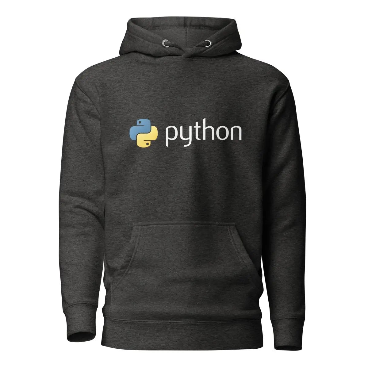 Premium Python Logo Hoodie (unisex) - Charcoal Heather / M