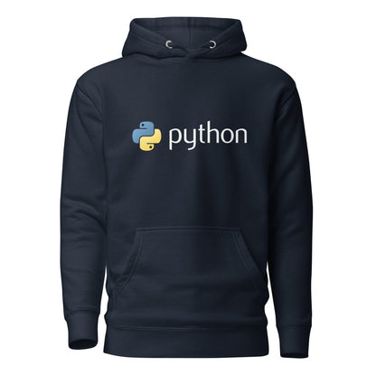 Premium Python Logo Hoodie (unisex) - Navy Blazer - AI Store