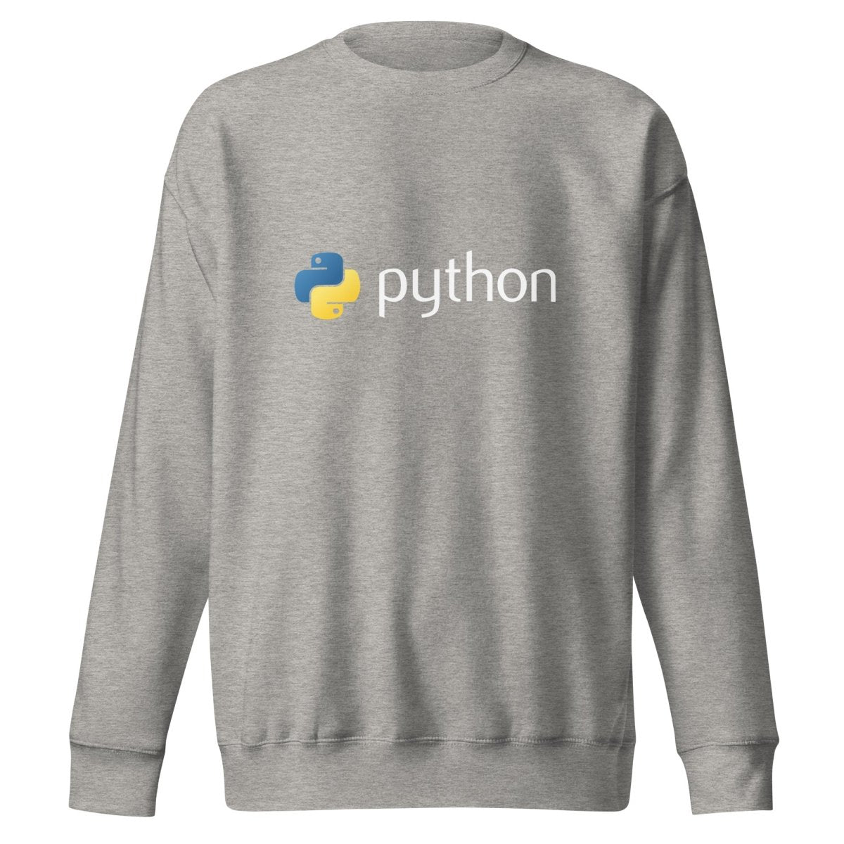 Premium Python Logo Sweatshirt (unisex) - Carbon Grey - AI Store