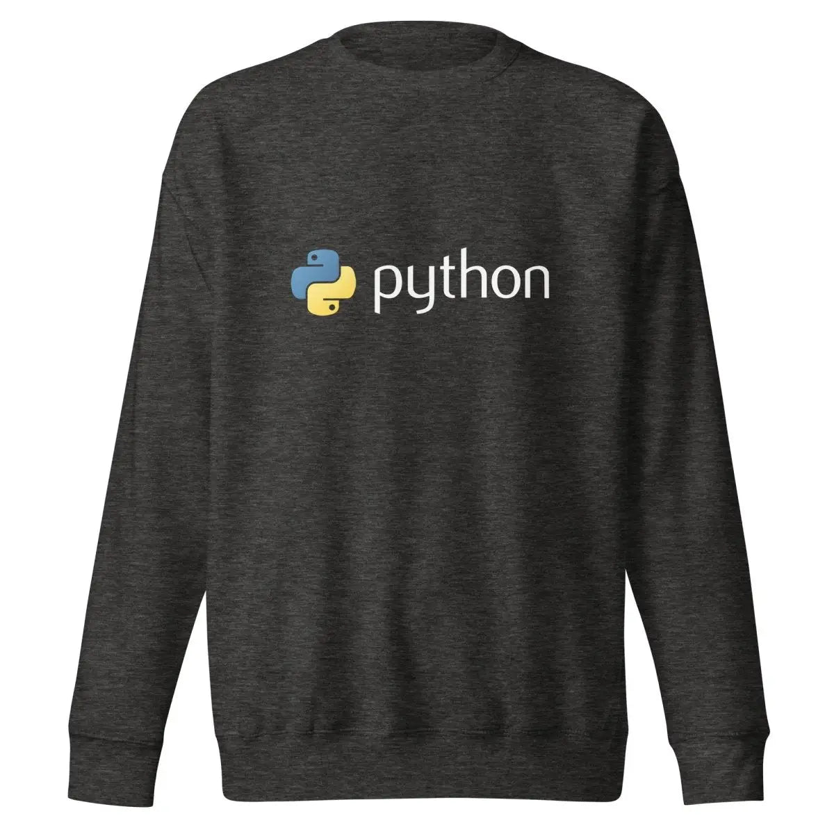 Premium Python Logo Sweatshirt (unisex) - Charcoal Heather / M