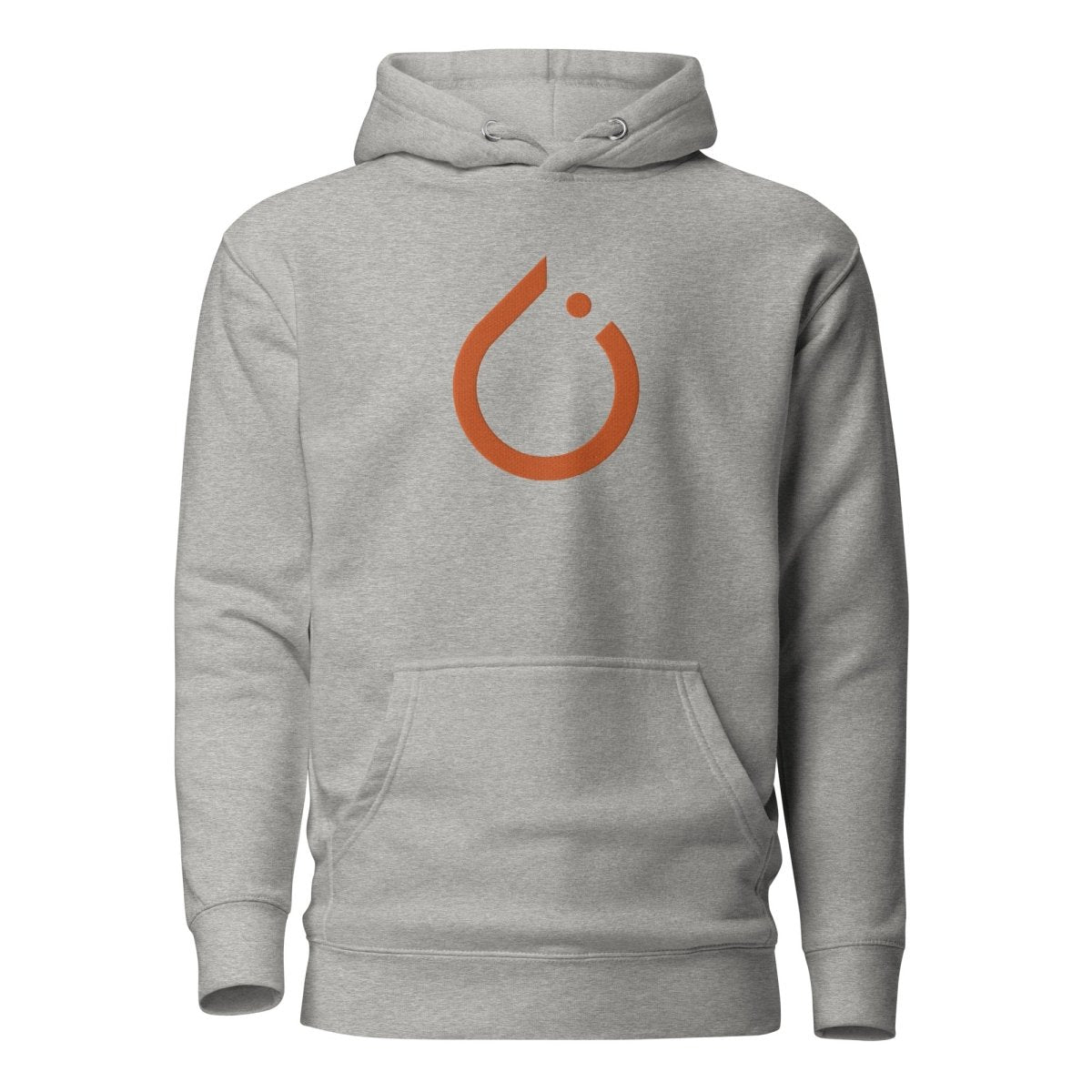 Premium PyTorch Icon Embroidered Hoodie (unisex) - Carbon Grey - AI Store