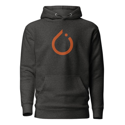 Premium PyTorch Icon Embroidered Hoodie (unisex) - Charcoal Heather - AI Store