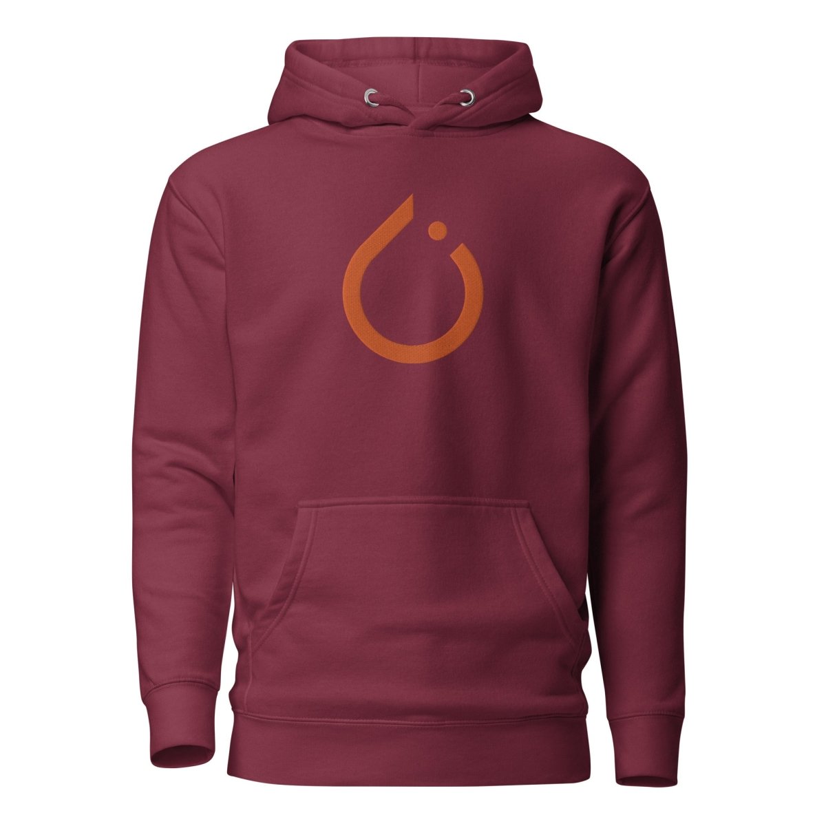 Premium PyTorch Icon Embroidered Hoodie (unisex) - Maroon - AI Store