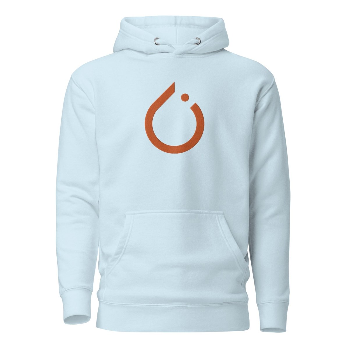 Premium PyTorch Icon Embroidered Hoodie (unisex) - Sky Blue - AI Store