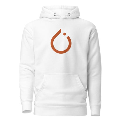 Premium PyTorch Icon Embroidered Hoodie (unisex) - White - AI Store