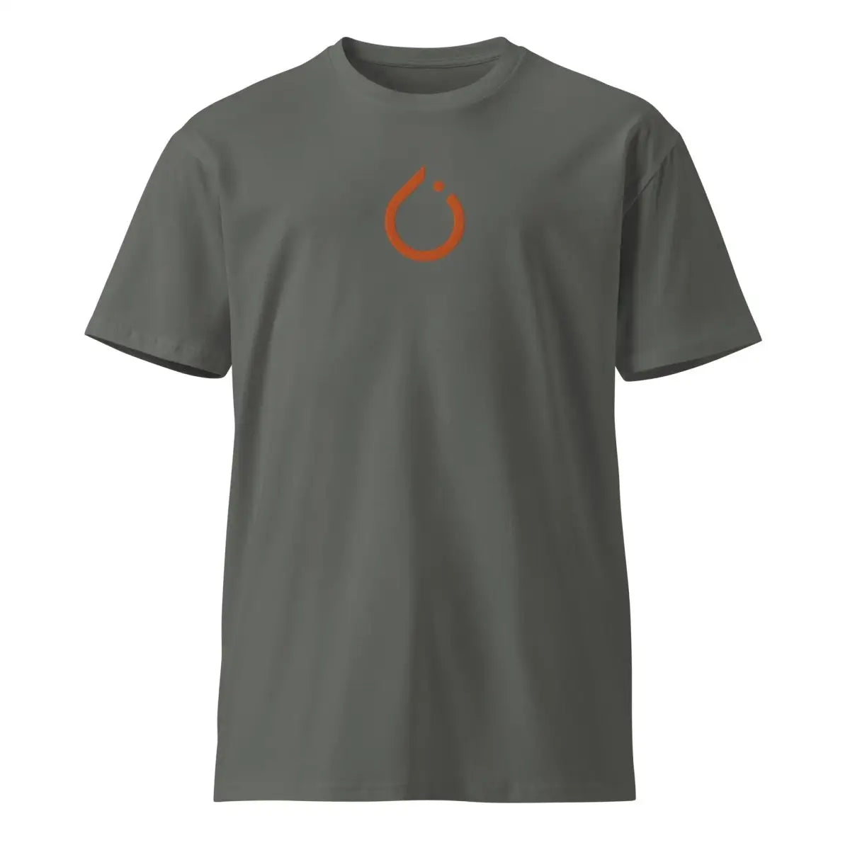 Premium PyTorch Icon Embroidered T-Shirt (unisex) - Charcoal / M