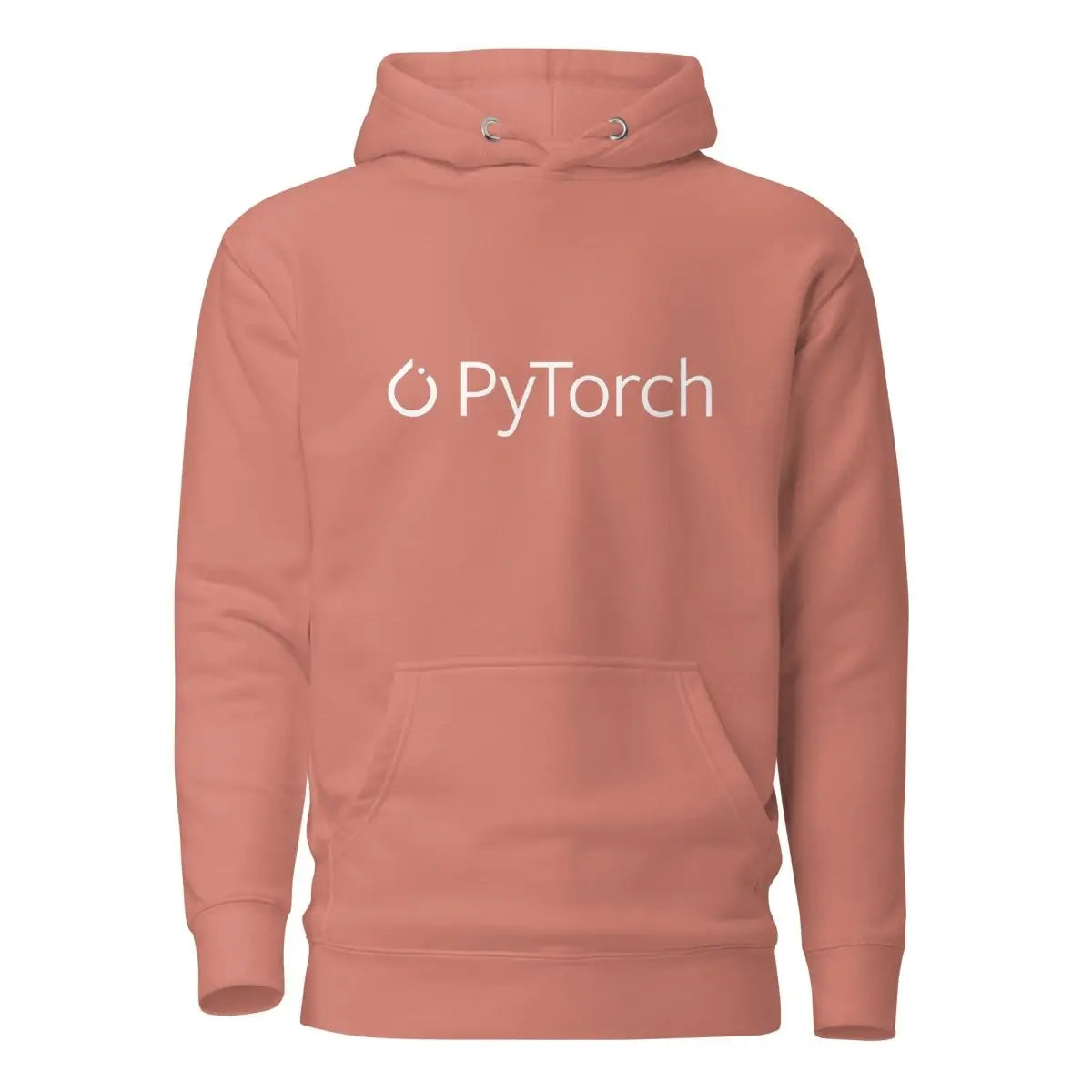 Premium PyTorch White Logo Hoodie (unisex) - Dusty Rose / M