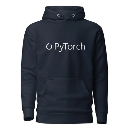 Premium PyTorch White Logo Hoodie (unisex) - Navy Blazer / M