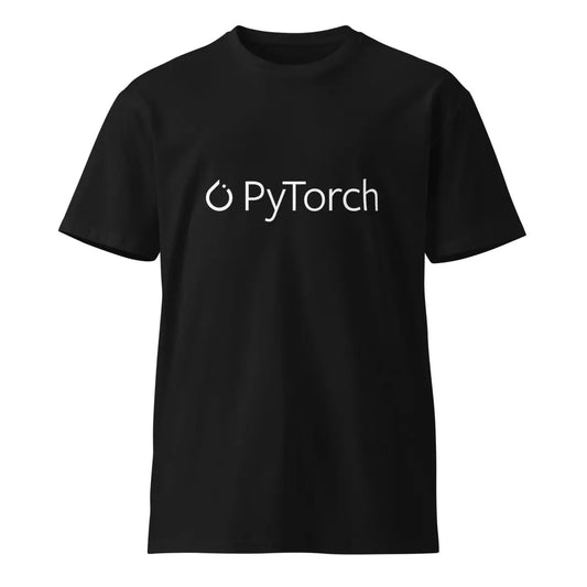 Premium PyTorch White Logo T-Shirt (unisex) - Black / M