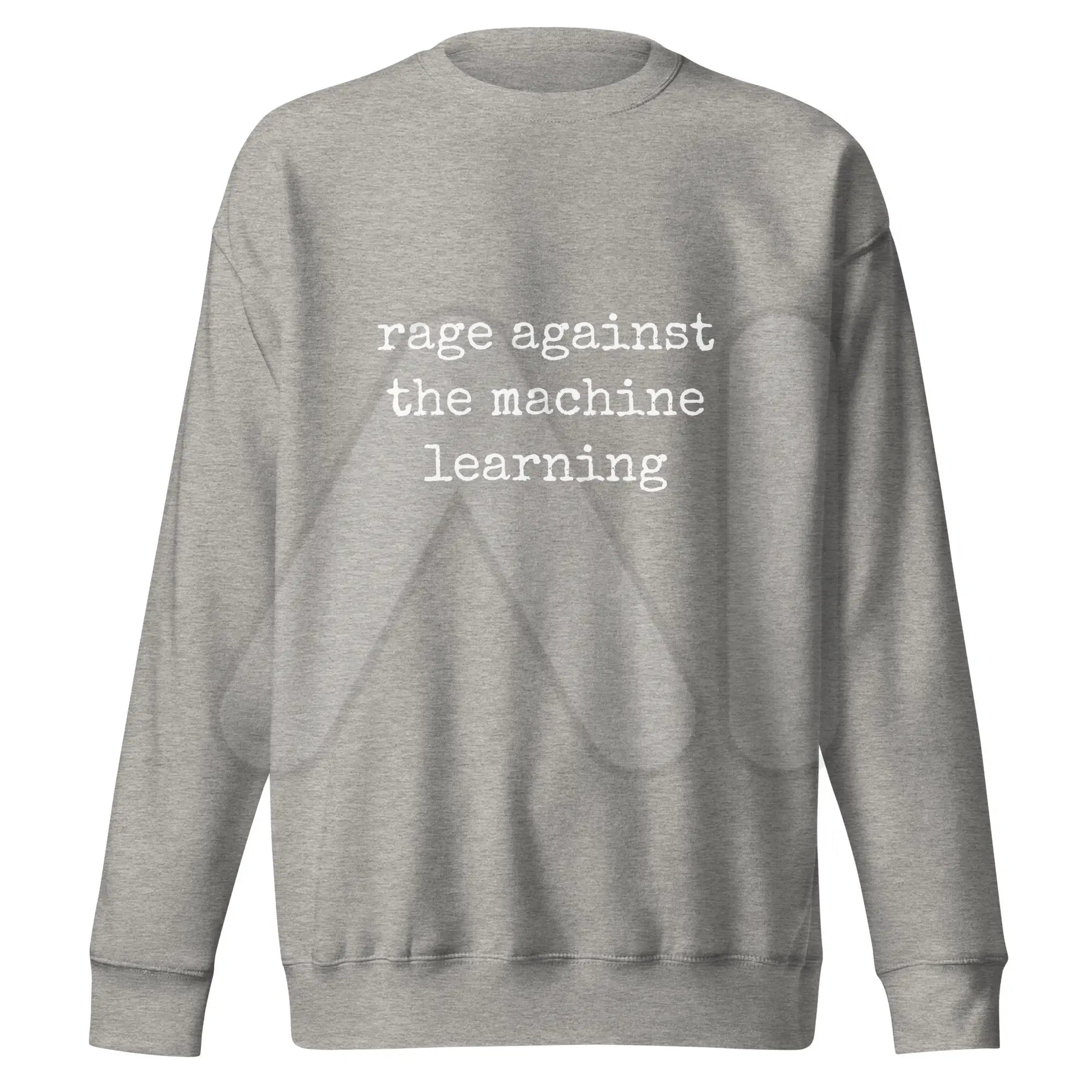 Premium rage against the machine learning Sweatshirt (unisex) - Carbon Grey / M