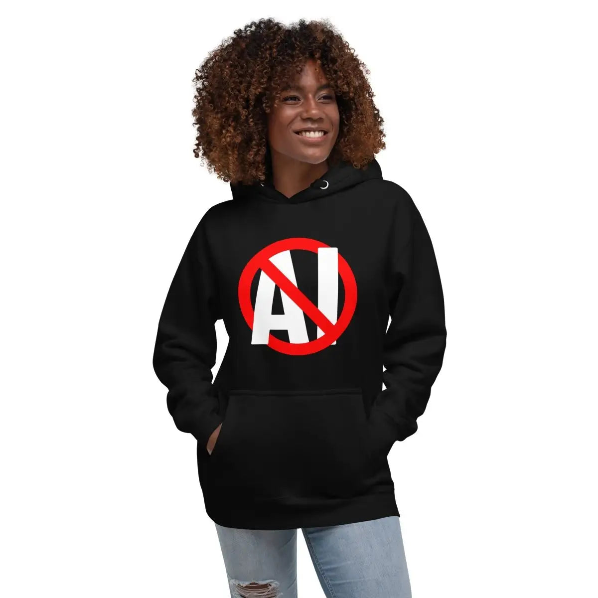 Premium Stop AI Hoodie (unisex)