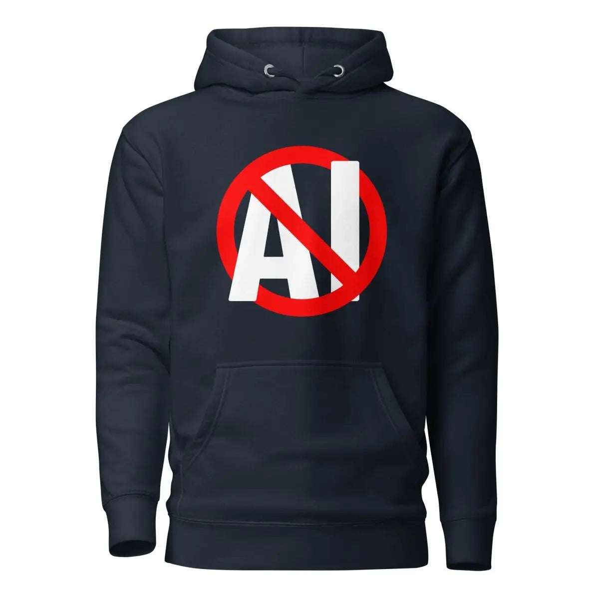 Premium Stop AI Hoodie (unisex) - Navy Blazer / M