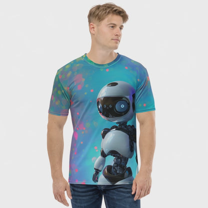 All-Over Print Social Robot Hero T-Shirt (men)