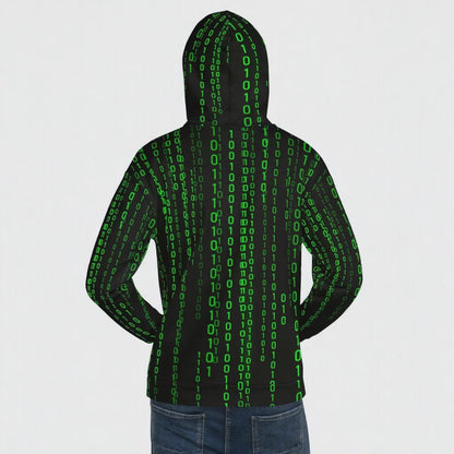 Matrix Falling Binary Hoodie (unisex)