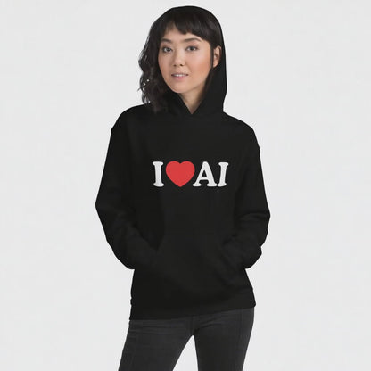 I Love AI Hoodie (unisex)