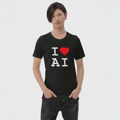 I Heart AI T-Shirt 1 (unisex)