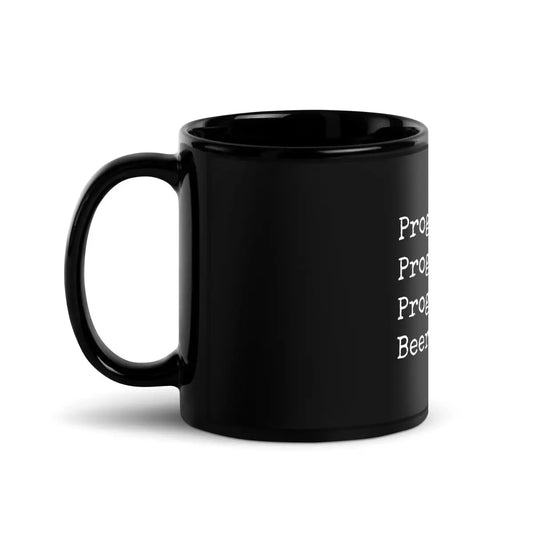 Programming & Beer Black Glossy Mug