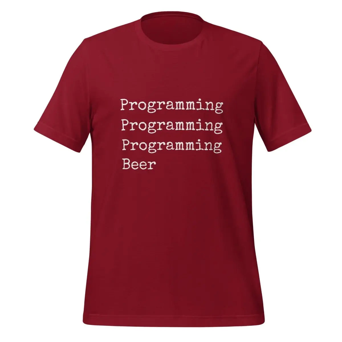 Programming & Beer T-Shirt (unisex) - Cardinal / M