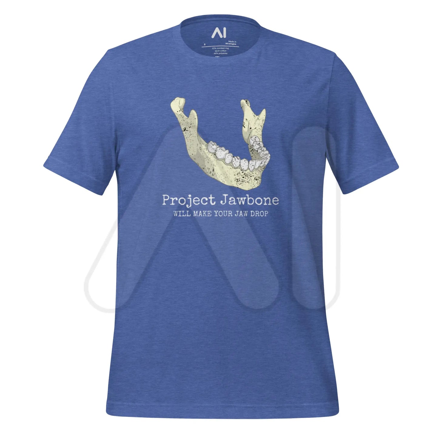 Project Jawbone T-Shirt (unisex) - Heather True Royal / M