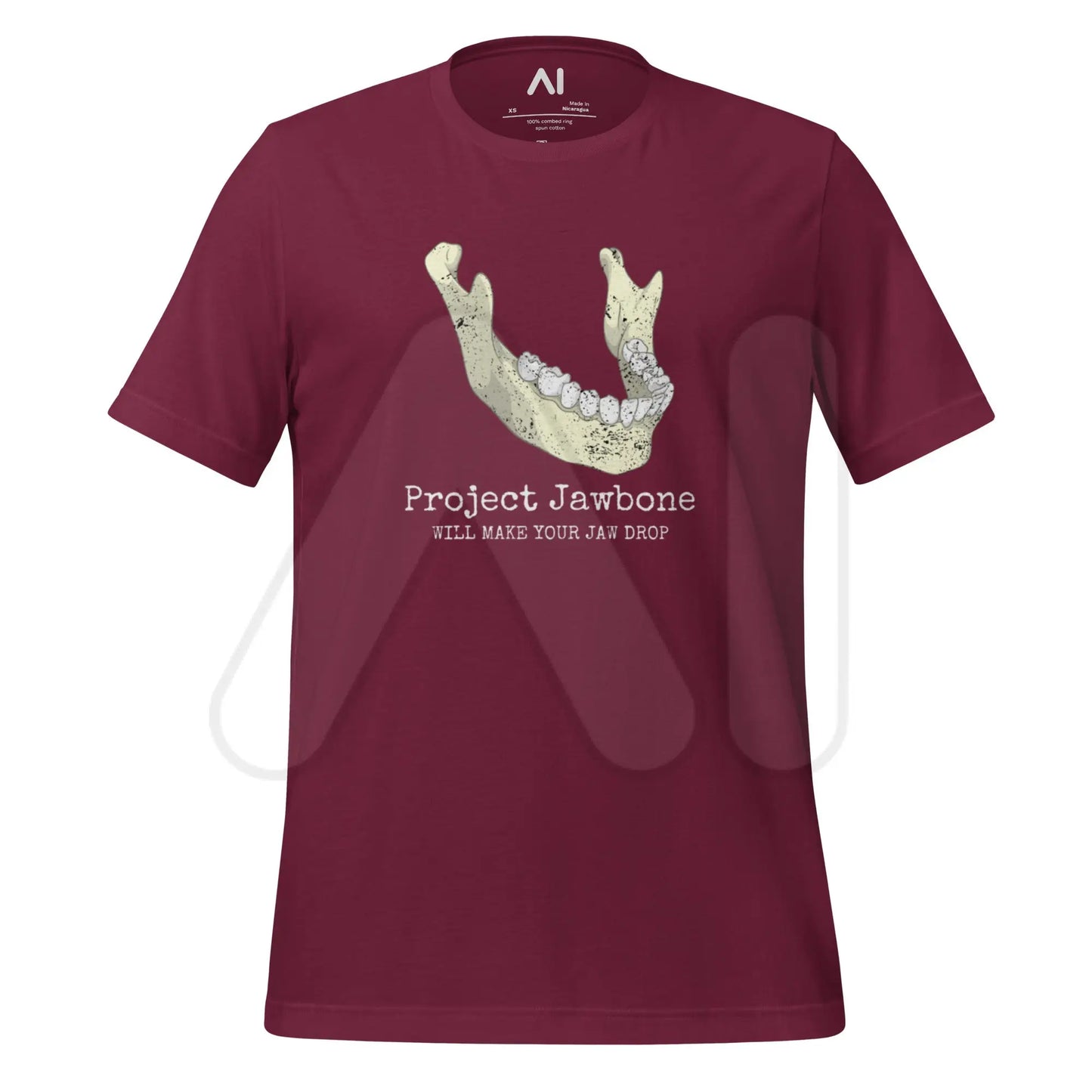 Project Jawbone T-Shirt (unisex) - Maroon / M