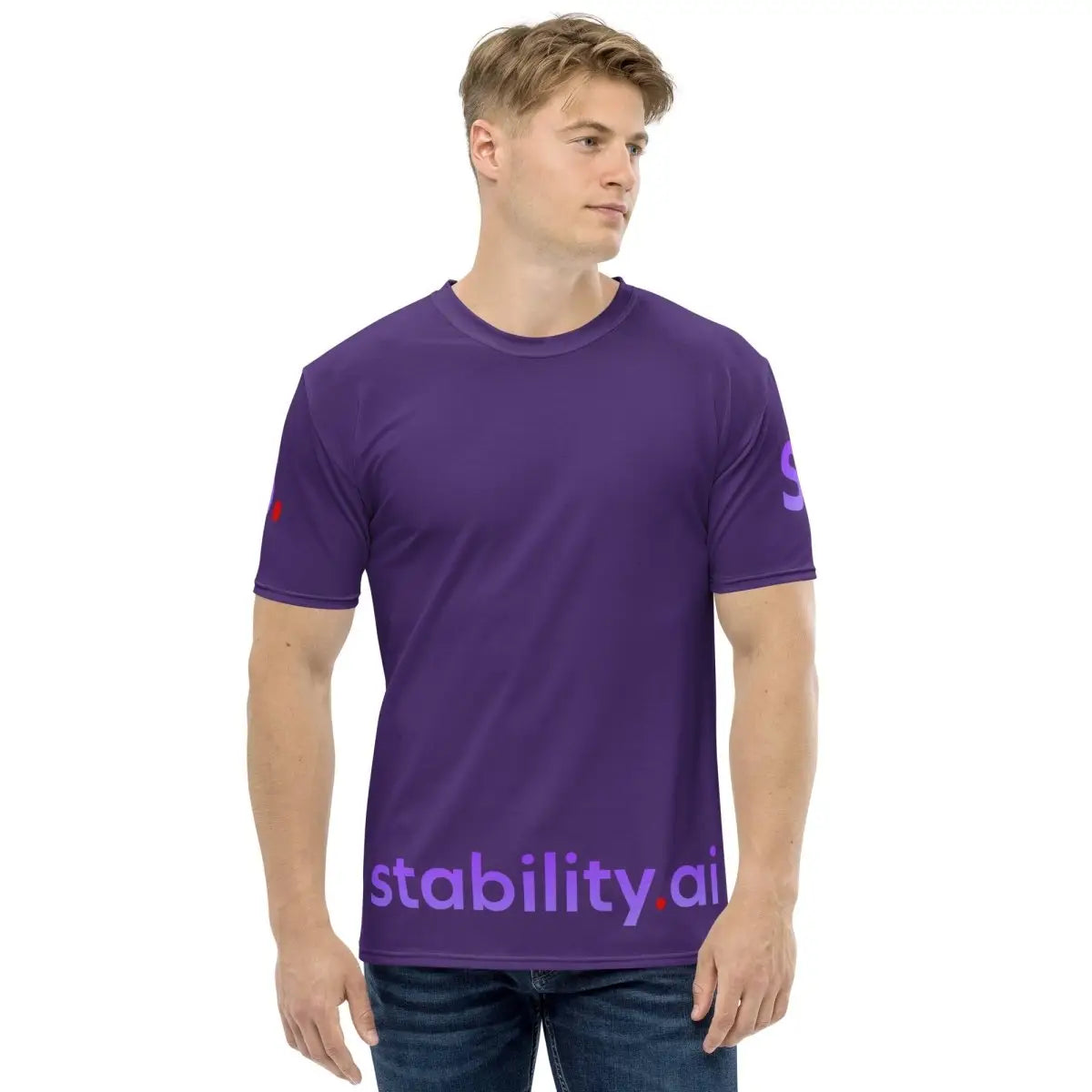 The Purple Stability Ai T-shirt (unisex).