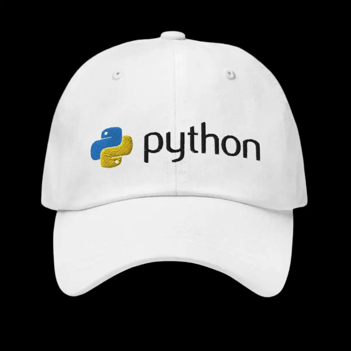 Python Black Logo Cap