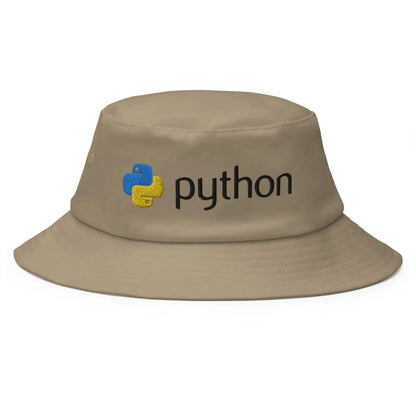 Python Black Logo Hat - Khaki