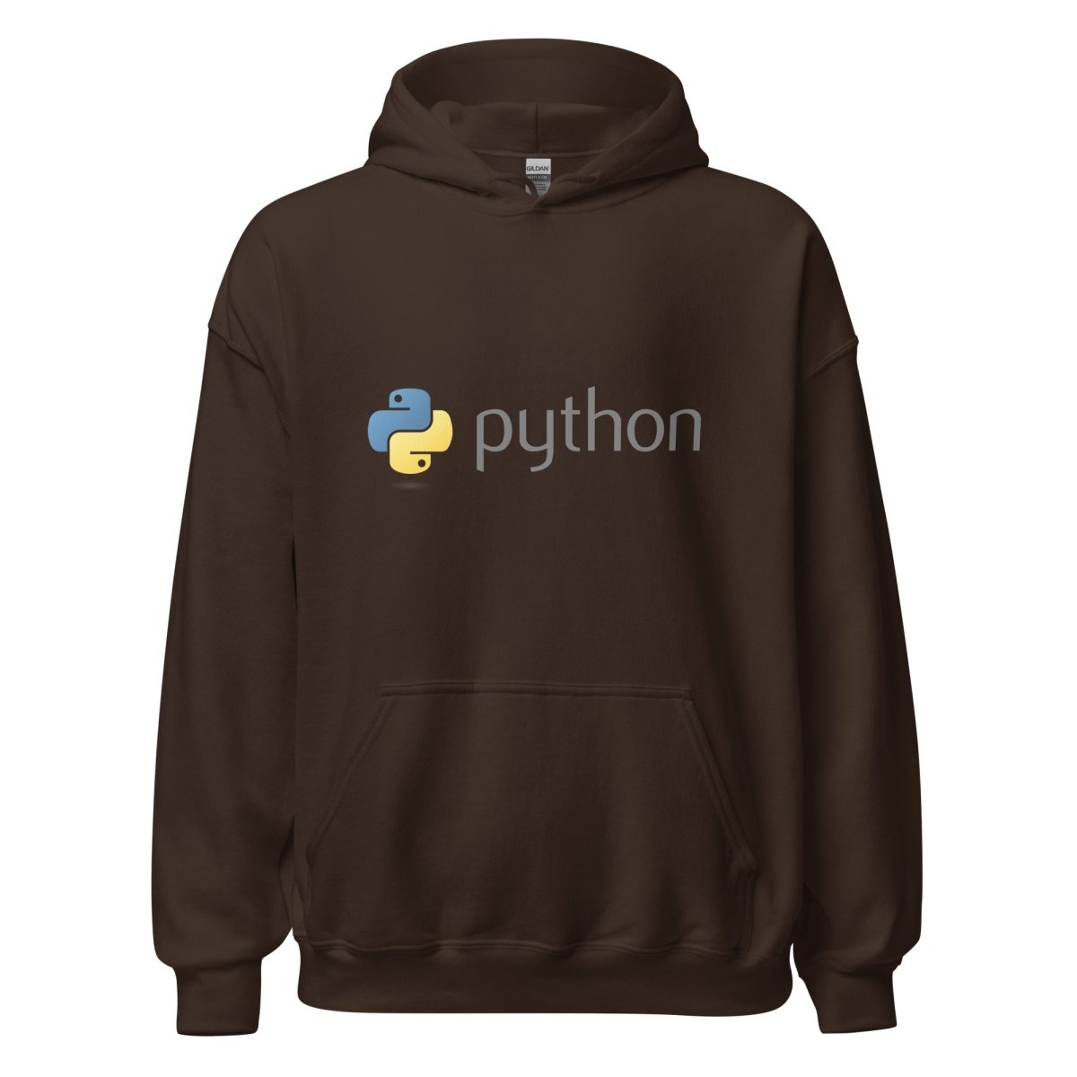 Python Dark Logo Hoodie (unisex) - Dark Chocolate - AI Store