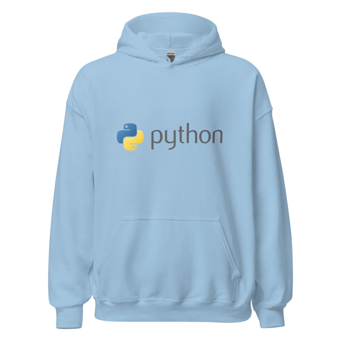 Python Dark Logo Hoodie (unisex) - Light Blue - AI Store