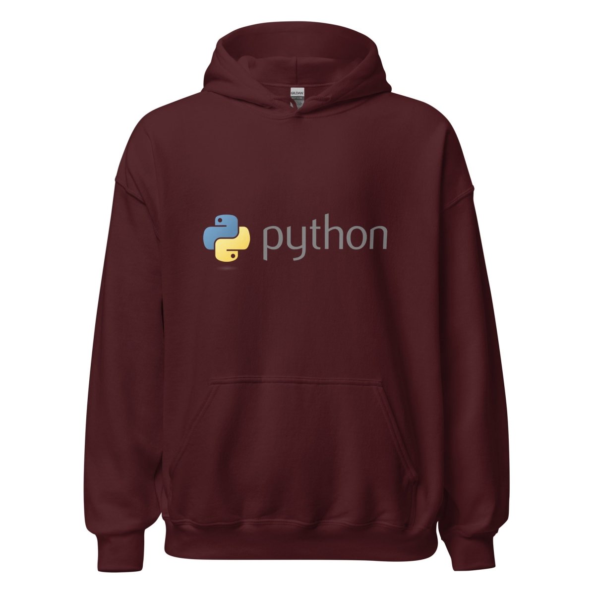 Python Dark Logo Hoodie (unisex) - Maroon - AI Store