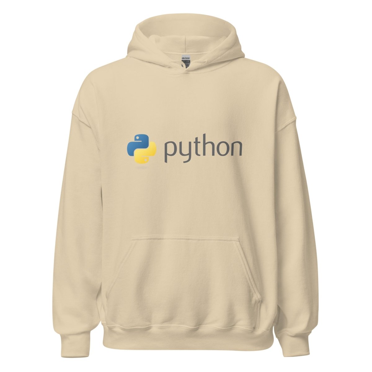 Python Dark Logo Hoodie (unisex) - Sand - AI Store
