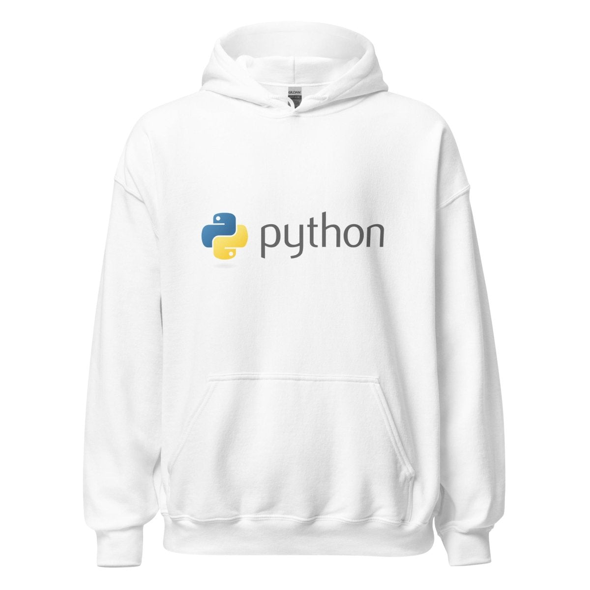 Python Dark Logo Hoodie (unisex) - White - AI Store