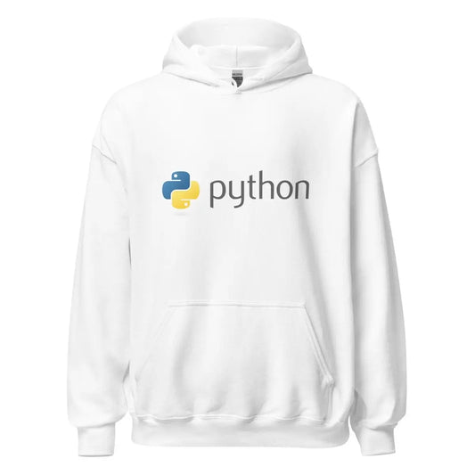 Python Dark Logo Hoodie (unisex) - White / M