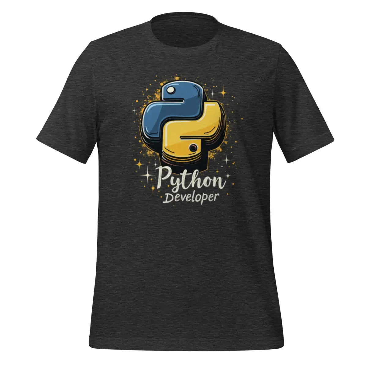 Python Developer T-Shirt (unisex) - Dark Grey Heather / M