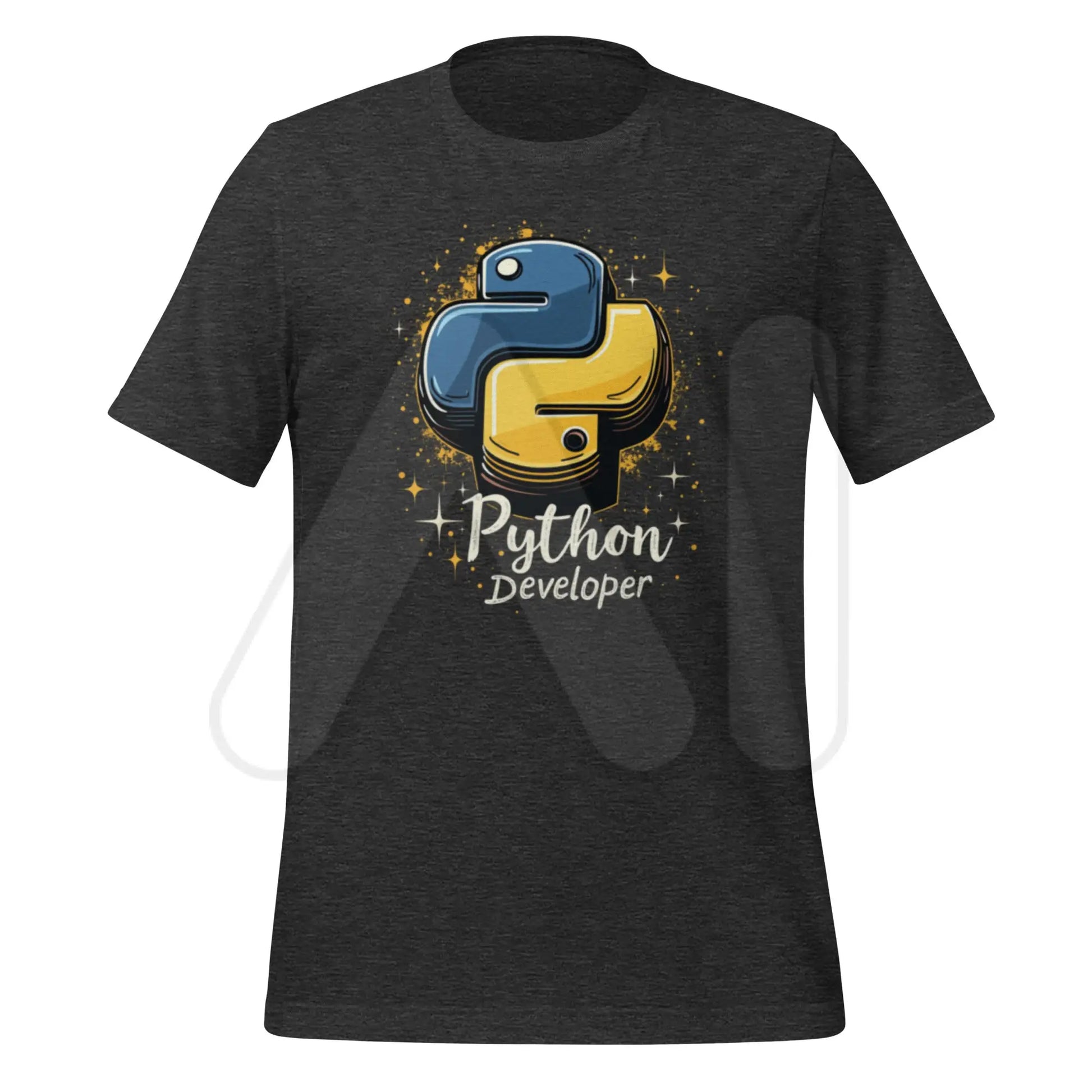 Python Developer T-Shirt (unisex) - Dark Grey Heather / M