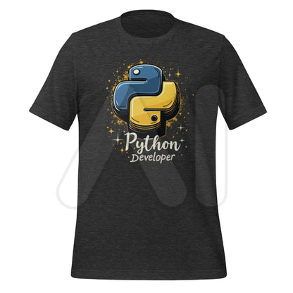 Python Developer T-Shirt (unisex) - Dark Grey Heather / M