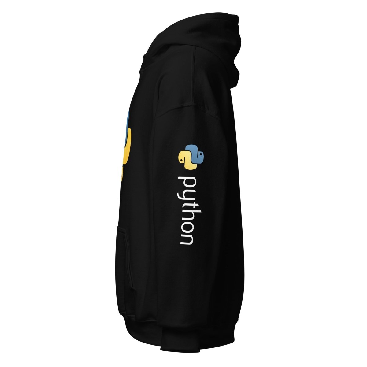 Python Icon and Logos Hoodie (unisex) - Black - AI Store