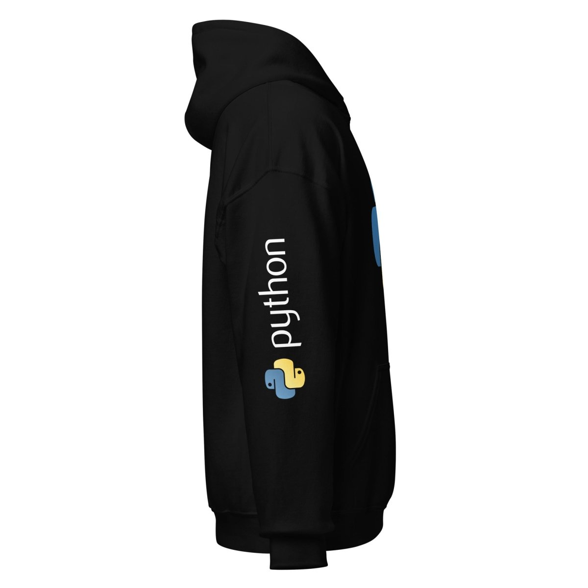 Python Icon and Logos Hoodie (unisex) - Black - AI Store