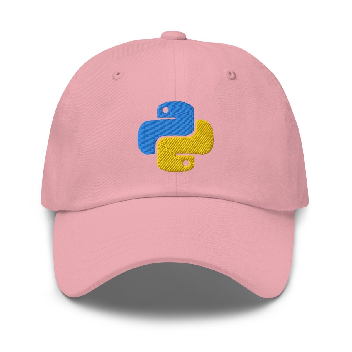 Pink Python Icon Embroidered Cap - AI Store