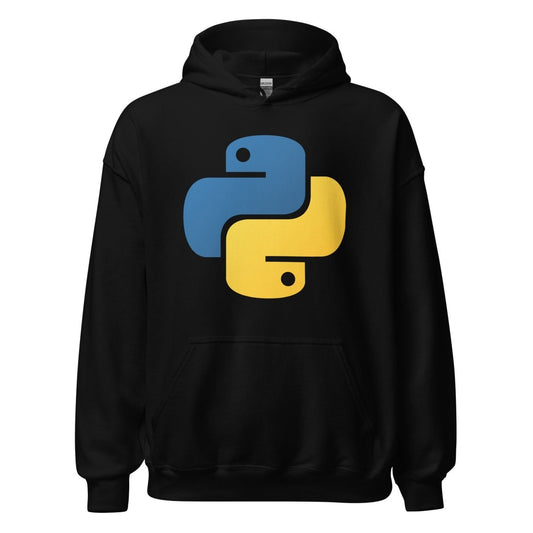 Python Icon Hoodie (unisex) - Black - AI Store